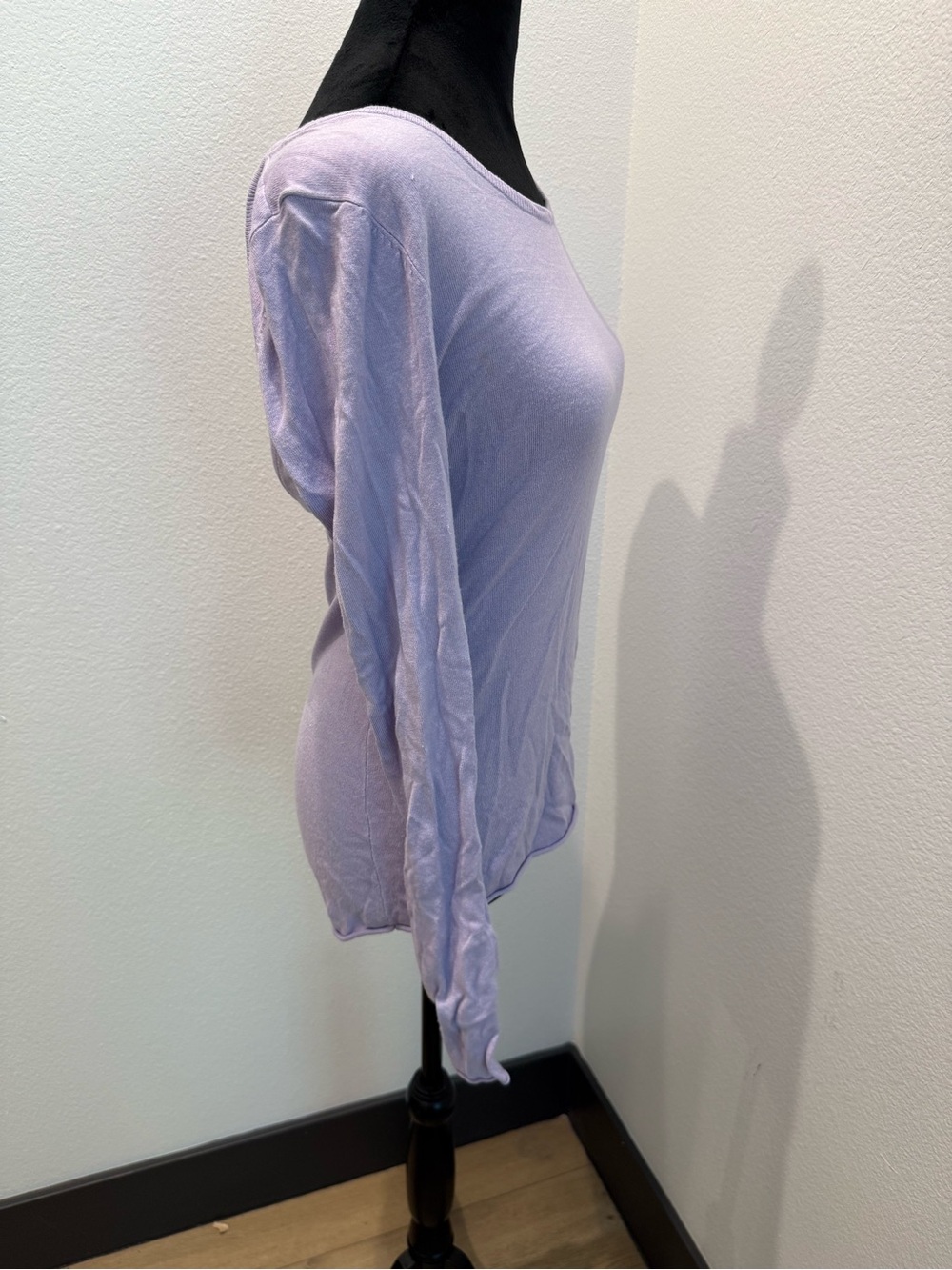 Light Purple Long-Sleeve Women's Top - Picture 2 of 5